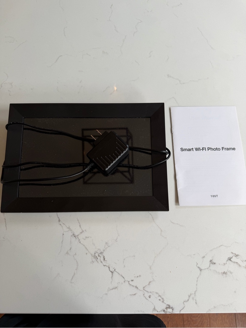 Smart Wi‑Fi Photo Frame Charger Kit - Black